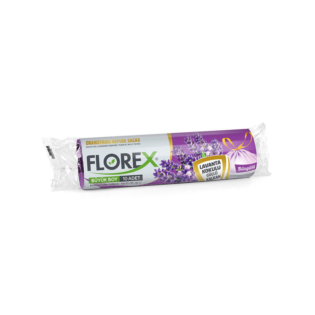 Büyük Boy Büzgülü Çöp Poşeti 130 Gr Florex