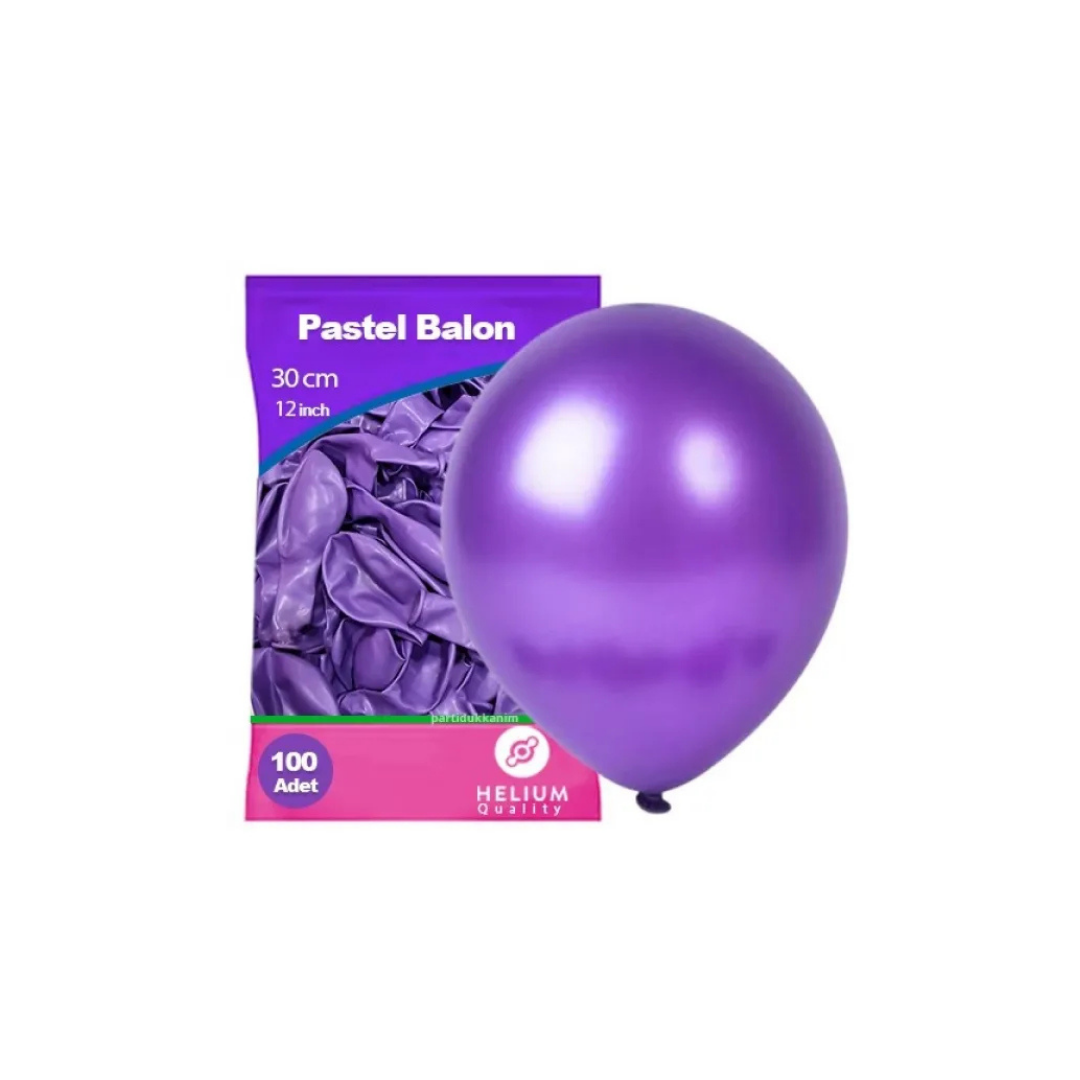 Mor Balon 100 Adet