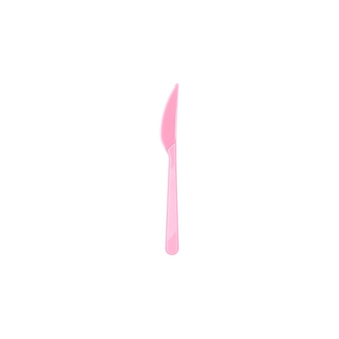Plastik Bıçak Pembe 25'li