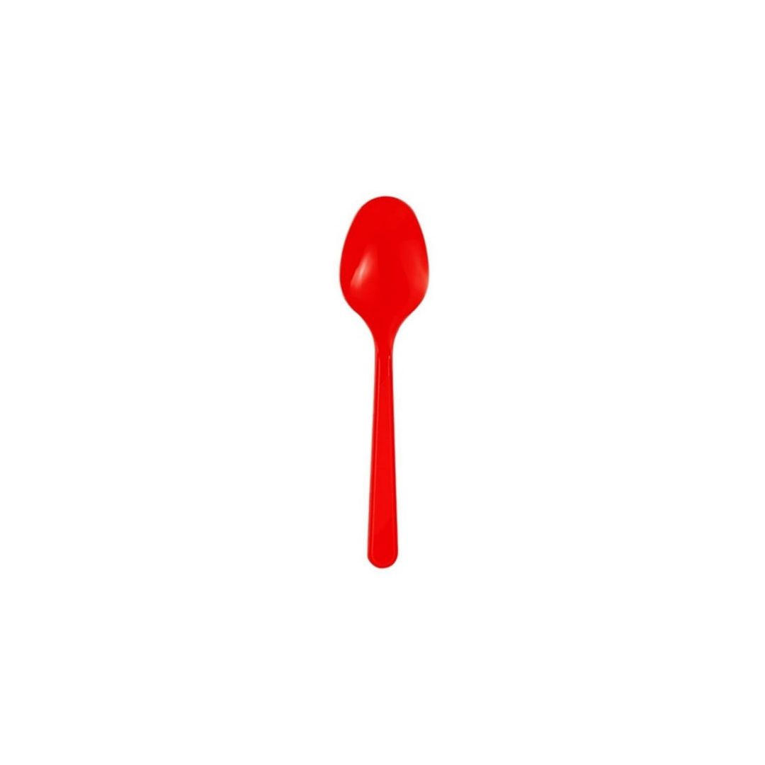 Plastik Kaşık Kırmızı 25'li