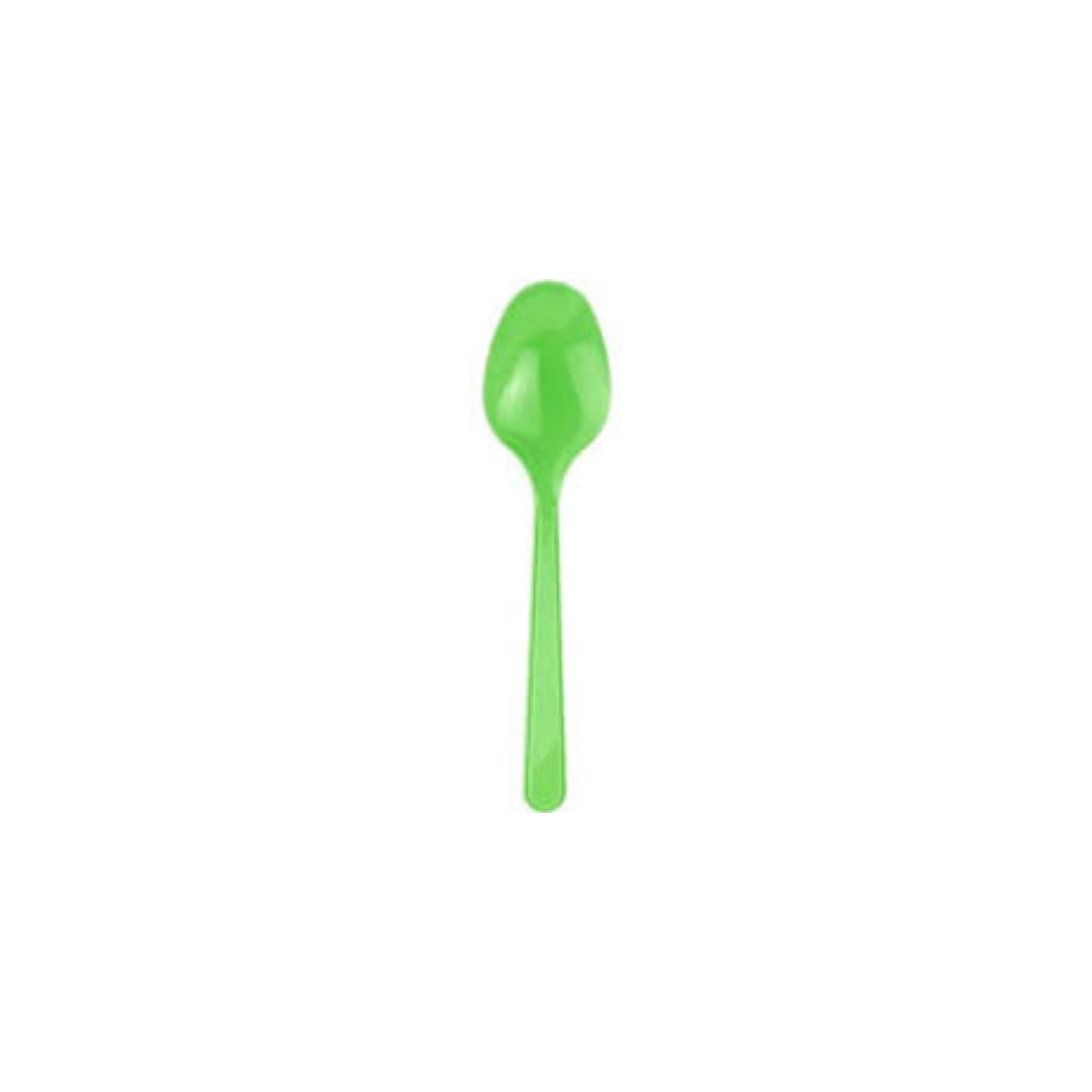 Plastik Kaşık Yeşil 25'li