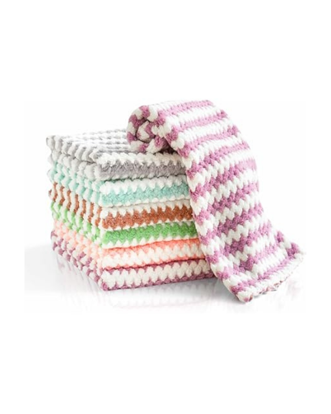 Gül Microfiber Üçlü Puffy Bez - Görsel 2