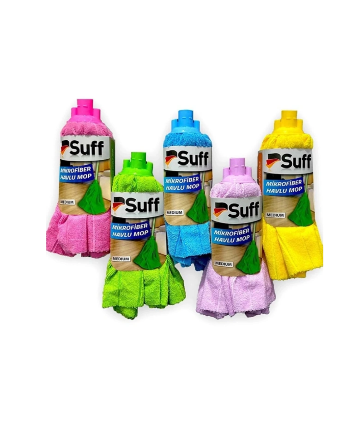 Suff Mikrofiber Havlu Mop Medium Mix Renk