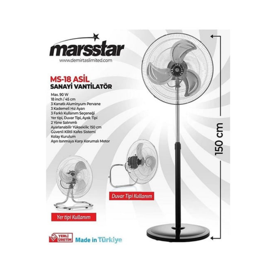 Vantilatör Marsstar 18 İnc - Görsel 2